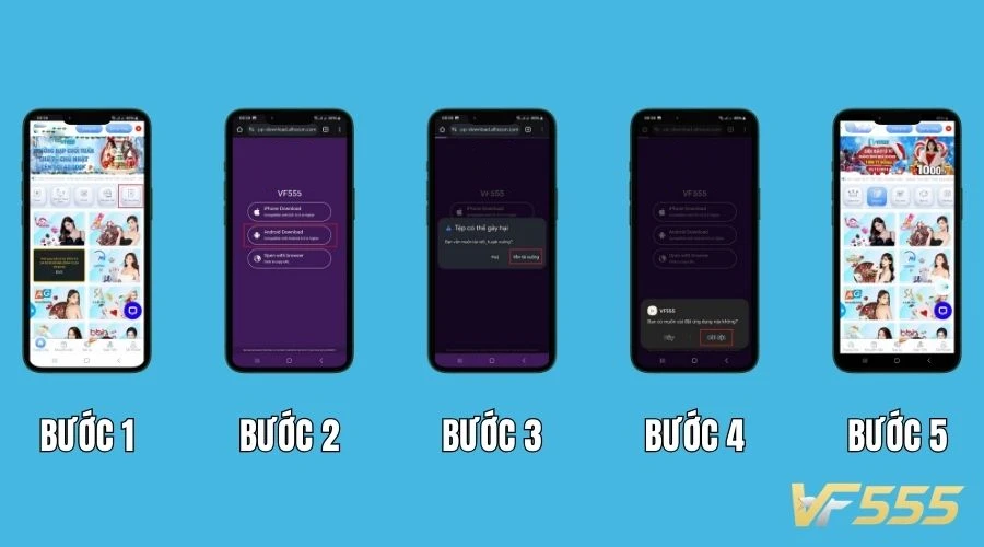Tải app VF555 cho điện thoại Android